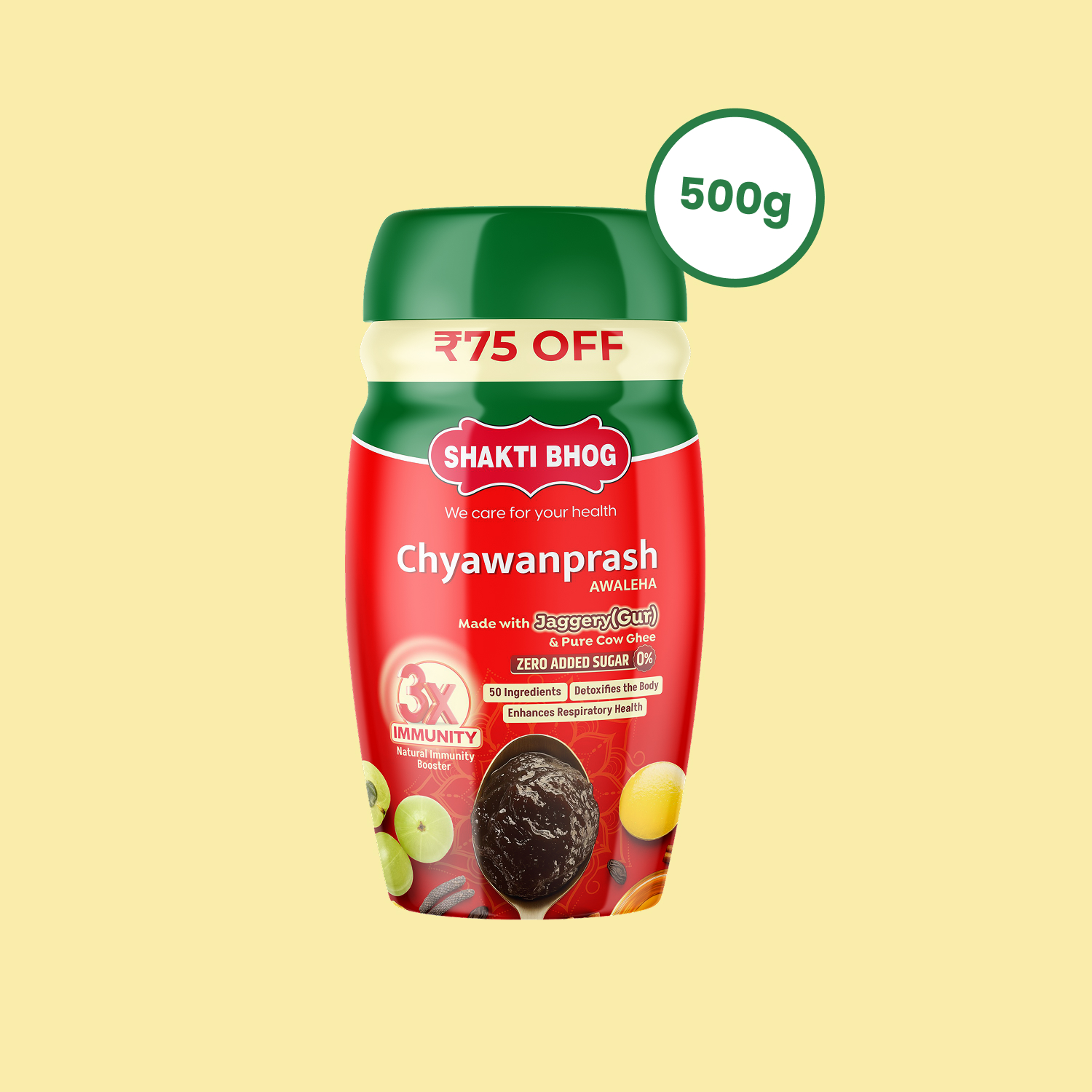 Chyawanprash 75OFF 500G English Front